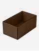 Marea Leather Rectangular Basket - Made in Italy - Giobagnara
