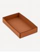 Marea Low Leather Rectangualer Basket - Made in Italy - Giobagnara