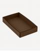 Marea Low Leather Rectangualer Basket - Made in Italy - Giobagnara