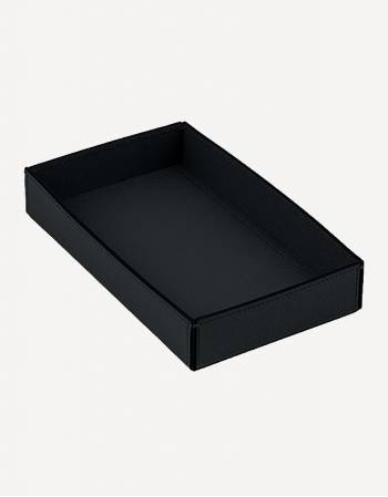 Marea Low Leather Rectangualer Basket - Made in Italy - Giobagnara