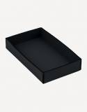 Marea Low Leather Rectangualer Basket - Made in Italy - Giobagnara