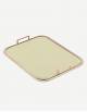 Bellini Leather Rectangular Tray - Made in Italy - Giobagnara