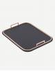 Bellini Leather Rectangular Tray - Made in Italy - Giobagnara
