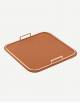 Bellini Leather Square Tray - Made in Italy - Giobagnara