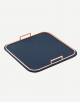 Bellini Leather Square Tray - Made in Italy - Giobagnara