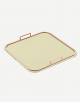Bellini Leather Square Tray - Made in Italy - Giobagnara