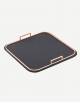 Bellini Leather Square Tray - Made in Italy - Giobagnara