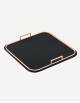 Bellini Leather Square Tray - Made in Italy - Giobagnara