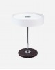 Leather Round Table Lamp - Made in Italy