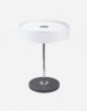 Leather Round Table Lamp - Made in Italy