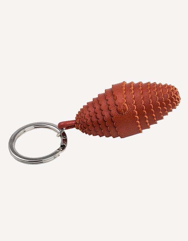 Pigna Leather Keyring - Made in Italy - Giobagnara