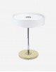 Leather Round Table Lamp - Made in Italy