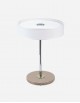 Leather Round Table Lamp - Made in Italy