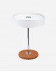 Leather Round Table Lamp - Made in Italy