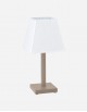 Leather Side Table Lamp - Made in Italy
