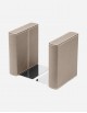 Leather Bookend - Wood Structure