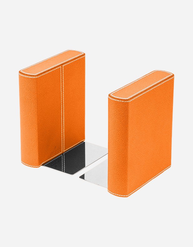 Leather Bookend - Wood Structure