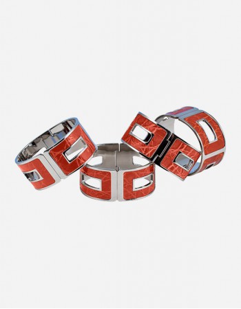 Bracciale in Pelle di Coccodrillo - Prodotto in Italia - Giobagnara