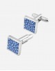 Shagreen Square Cufflinks - Made in Italy