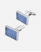 Shagreen Rectangular Cufflinks - Made in Italy