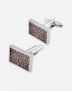 Shagreen Rectangular Cufflinks - Made in Italy