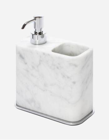 POLO MARBLE SOAP DISPENSER AND TOOTHBRUSH HOLDER