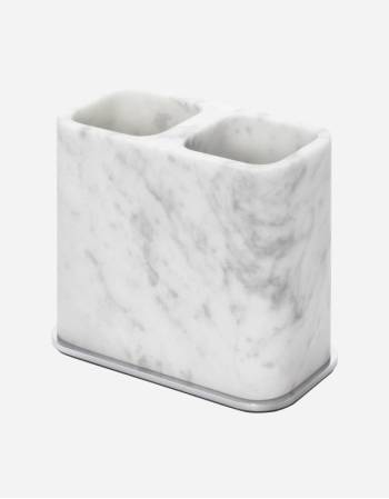 POLO MARBLE DOUBLE TOOTHBRUSH HOLDER