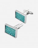 Shagreen Rectangular Cuff-links - Made in Italy - Giobagnara