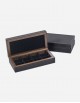 Leather Cufflinks Box - Made In Italy