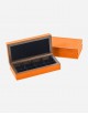 Leather Cufflinks Box - Made In Italy