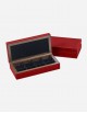 Leather Cufflinks Box - Made In Italy