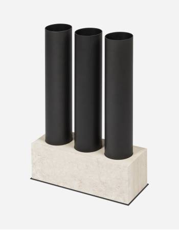 ULISSE MARBLE & METAL UMBRELLA STAND TRIPLE