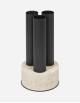 ULISSE MARBLE & METAL UMBRELLA STAND ROUND TRIPLE