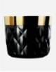 CHAMPAGNE GOBLET BLACK - DIAMONDS RELIEF