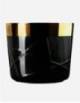 CHAMPAGNE GOBLET BLACK - CROSSED
