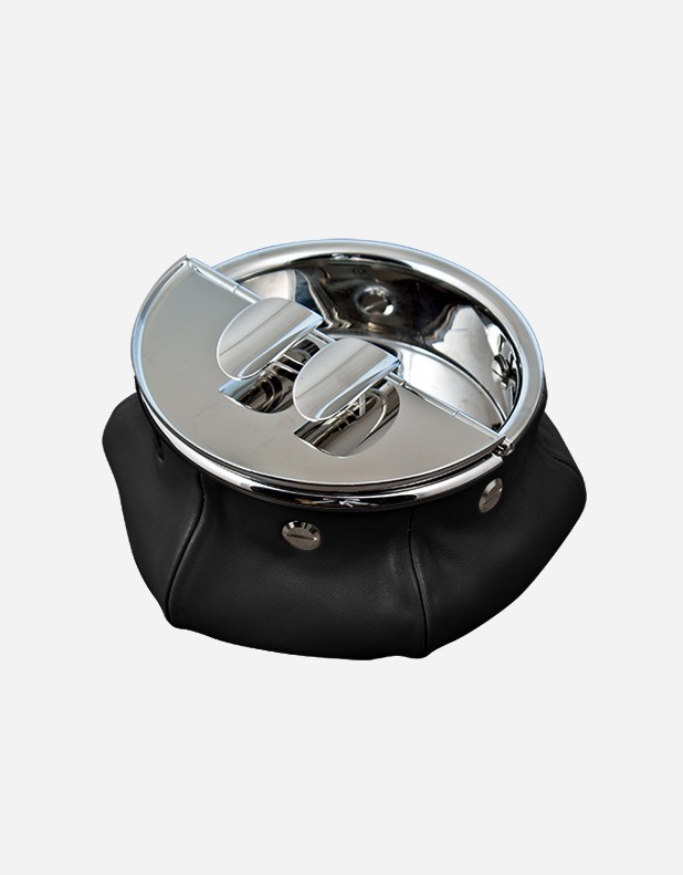 Leather Cigar Ashtray Windproof - Made in Italy