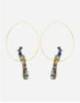 PEACKOCK CREOLES EARRING