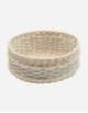 NIMES LEATHER & RATTAN BOWL