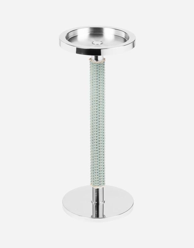 MENTON LEATHER & RATTAN CHAMPAGNE STAND