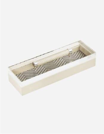 DIANA WAXED COTTON LONG RECTANGULAR BOX