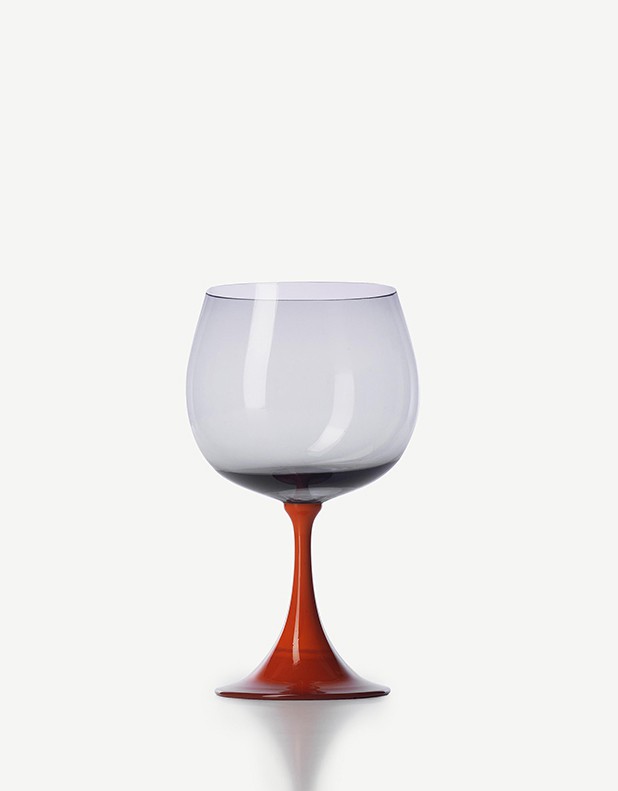 Burlesque Red Wine Glass - Made in Murano