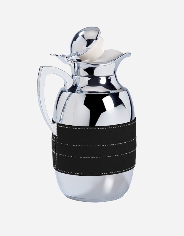 Leather Thermal Carafe/1 LT - Made in Italy