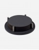 Leather Coaster Holder Round/6 Pieces - Made in Italy