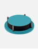 Leather Coaster Holder Round/6 Pieces - Made in Italy