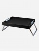 Leather Bed Tray with Folding Legs - Made in Italy