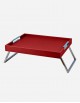 Leather Bed Tray with Folding Legs - Made in Italy