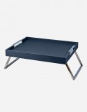 Leather Bed Tray with Folding Legs - Made in Italy - Giobagnara