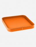 Leather Square Tray - Made in Italy - Giobagnara